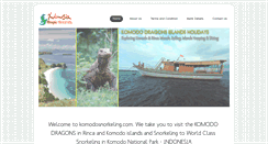 Desktop Screenshot of komodosnorkeling.com